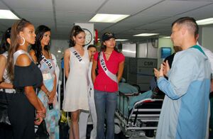 Miss Universe contestants USNS Mercy.jpg